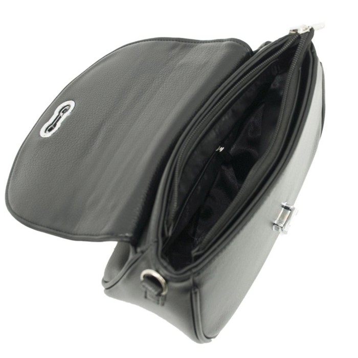 фото Сумка женская (в2846-00110) искусственная кожа, черный, 1х210х25 см bagsland