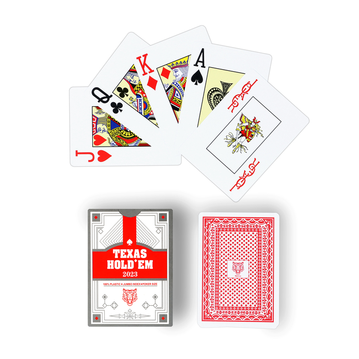 Карты игральные пластиковые "Texas Hold`em", 30 мкм, 8.8 х 6.3 см, красная рубашка
Карты игральные пластиковые "Texas Hold`em", 30 мкм, 8.8 х 6.3 см, красная рубашка