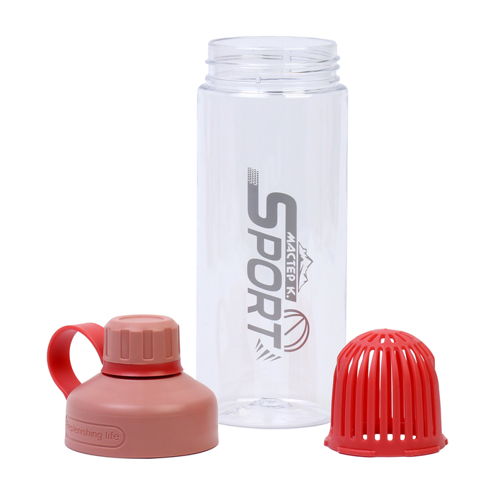 фото Бутылка для воды sport, 550 мл, красная мастер к