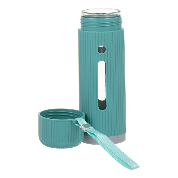 фото Бутылка для воды, 380 мл, голубая