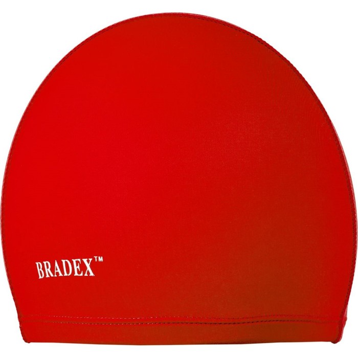 фото Шапочка для плавания bradex, полиамид, красный