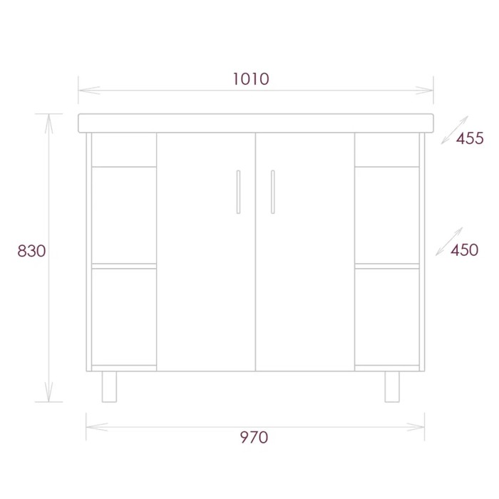 фото Тумба для ванной onika "тимбер 100" серая с раковиной kirovit "фостер 100" 101х45,5х83 см