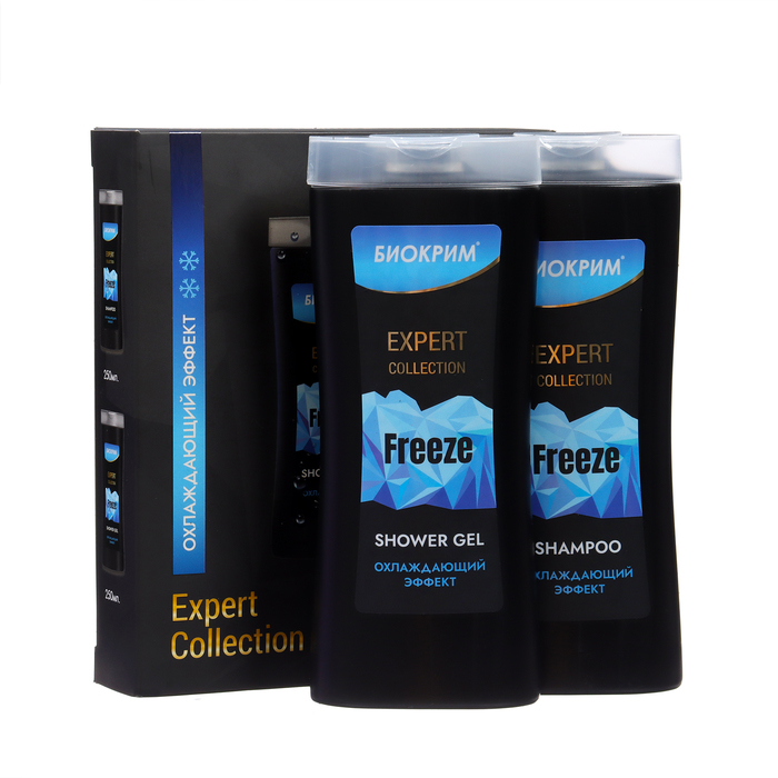 Подарочный набор мужской Expert Collection Freeze: шампунь, 250мл + гель для душа, 250мл
Подарочный набор мужской Expert Collection Freeze: шампунь, 250мл + гель для душа, 250мл