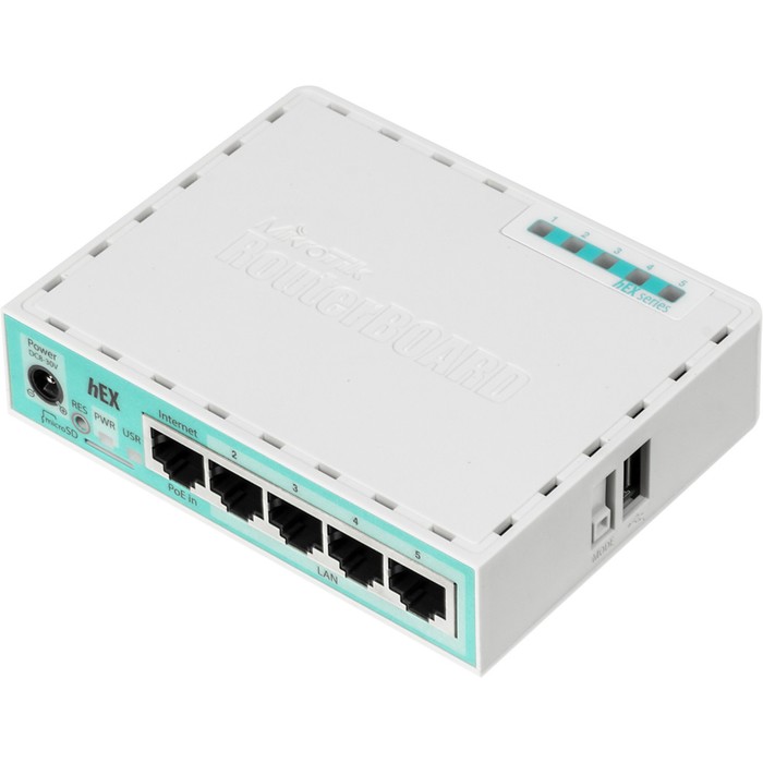 фото Роутер mikrotik hex (rb750gr3) 10/100/1000base-tx белый