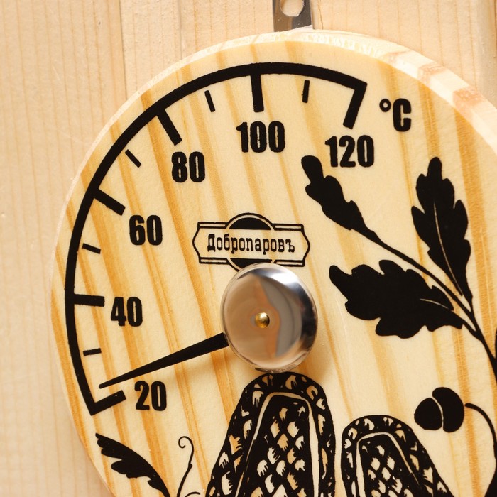 фото Термометр для бани "лапти", деревянный, 16 х 12 см, добропаровъ
