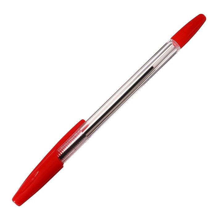 фото Набор ручек шариковых 4 шт. lancer office style 820 узел 1.0 красный, корп.прозрачн.