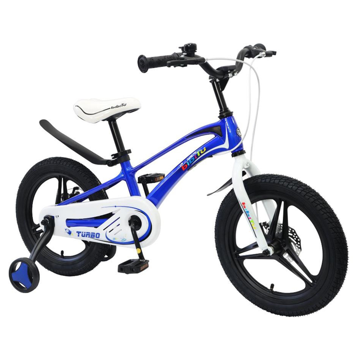 фото Велосипед 14" bibitu turbo, цвет синий/белый