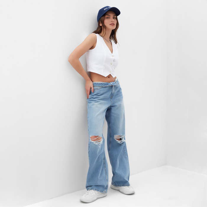 фото Жилет женский mist linen, р. 42, белый