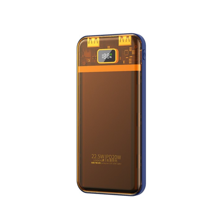 Внешний аккумулятор BYZ W91, 10000 мАч, 2 USB, 1 Type-C, 22.5 Вт, 3 А, PD, оранжевый
Внешний аккумулятор BYZ W91, 10000 мАч, 2 USB, 1 Type-C, 22.5 Вт, 3 А, PD, оранжевый