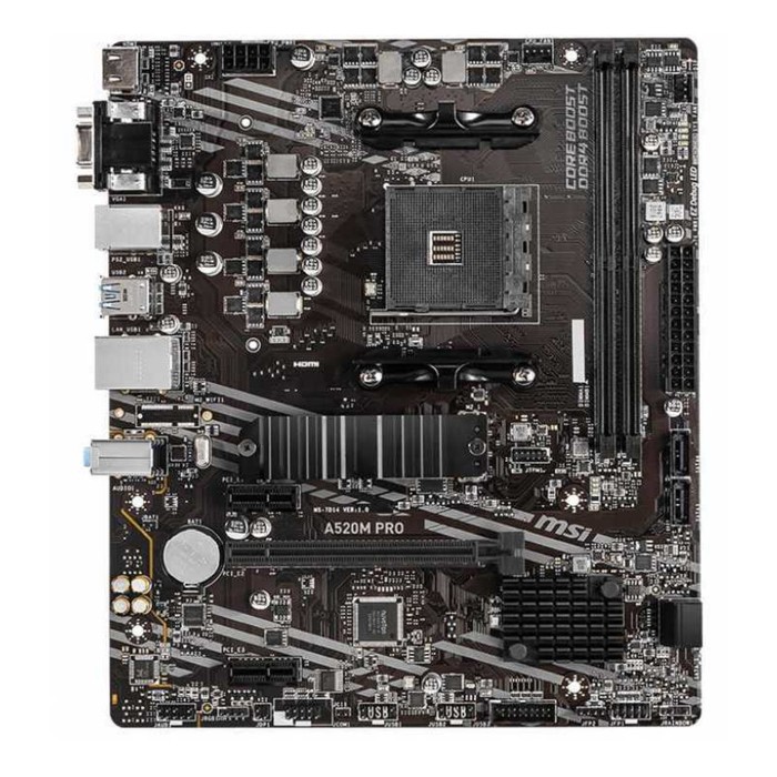 Материнская плата MSI A520M PRO Soc-AM4 AMD A520 2xDDR4 mATX AC`97 8ch(7.1) GbLAN RAID+VGA+ 103396
Материнская плата MSI A520M PRO Soc-AM4 AMD A520 2xDDR4 mATX AC`97 8ch(7.1) GbLAN RAID+VGA+ 103396