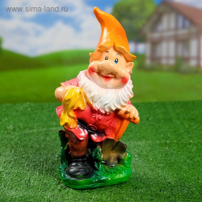 Садовая фигура "Гном с лопатой и полотенцем", 12х15х30см, МИКС 
Садовая фигура "Гном с лопатой и полотенцем", 12х15х30см, МИКС