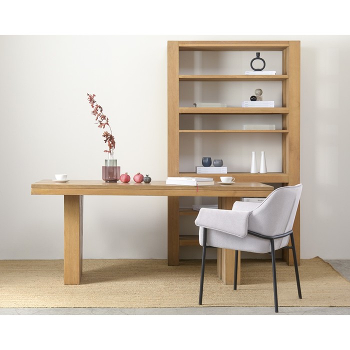 фото Стул aline, 550×700×830 мм, шенилл, цвет светло-серый bergenson bjorn