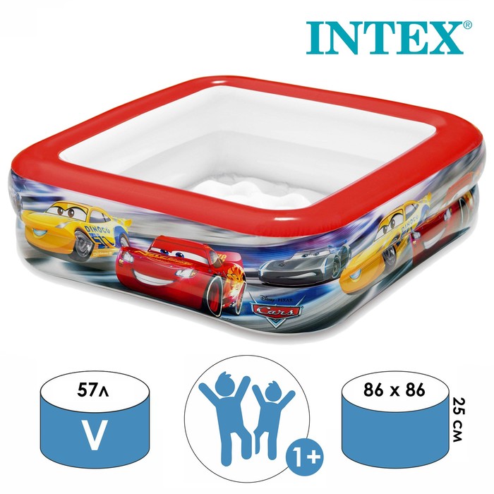 Бассейн надувной «Тачки», 86 х 86 х 25 см, от 1-3 лет, 57101NP INTEX
Бассейн надувной «Тачки», 86 х 86 х 25 см, от 1-3 лет, 57101NP INTEX