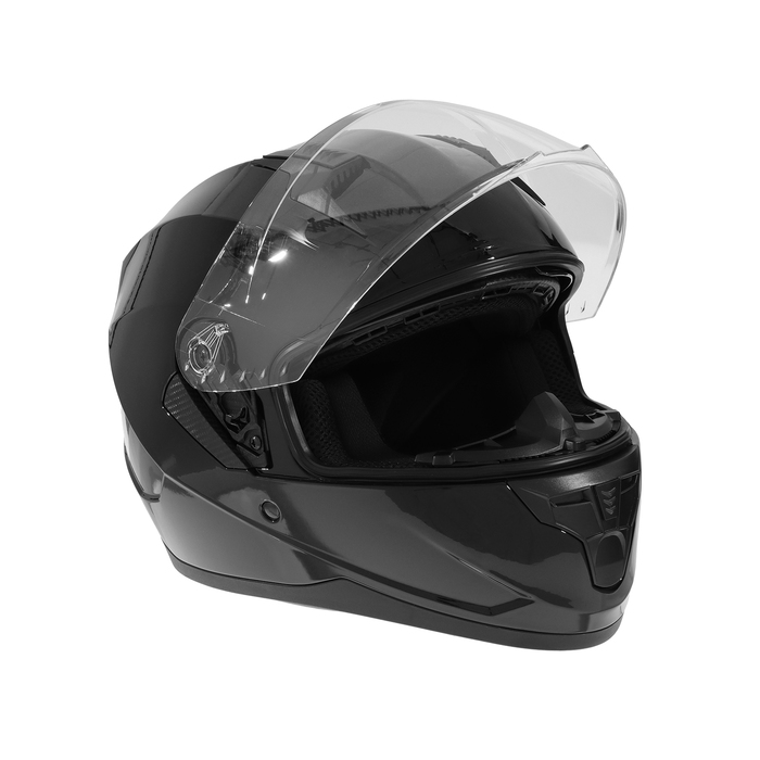 фото Шлем интеграл с двумя визорами, размер m, модель bld-m67e, черный глянцевый