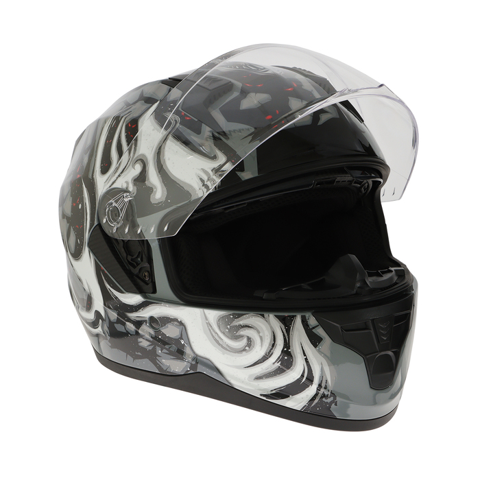 фото Шлем интеграл с двумя визорами, размер m, модель bld-m67e, черно-серый