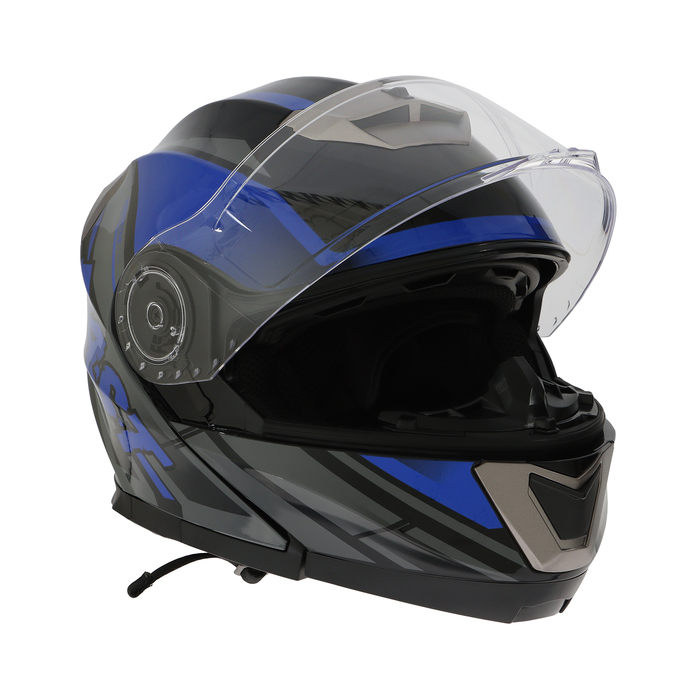 фото Шлем модуляр с двумя визорами, размер xl, модель - bld-160e, черно-синий