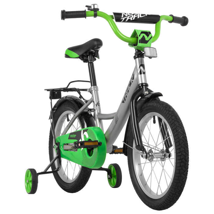 фото Велосипед 16" novatrack vector, цвет серебристый