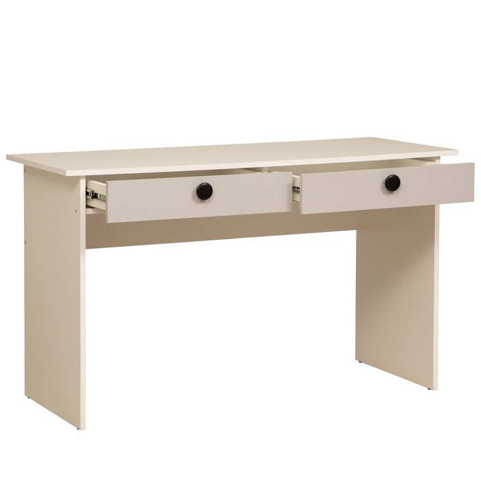 фото Стол письменный «артис» 69.07, 1280×540×760 мм, цвет белый / серый олмеко