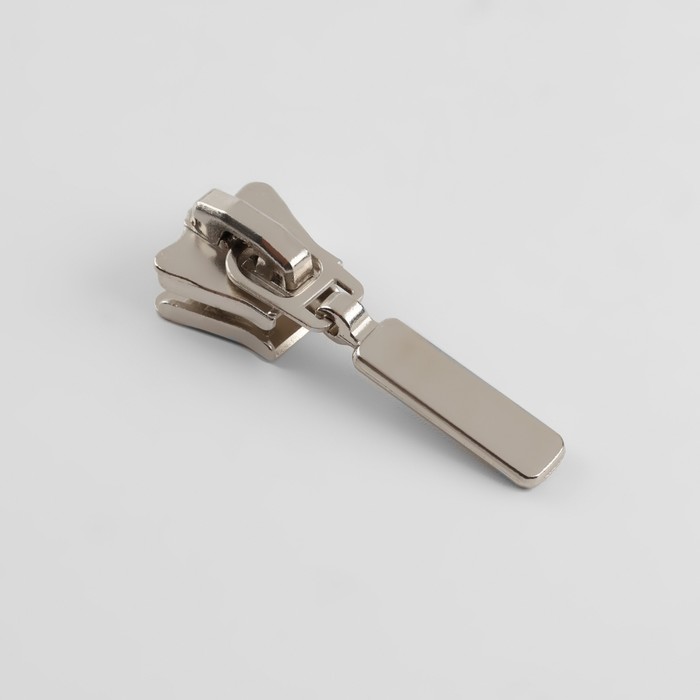 фото Замок автоматический для молнии «трактор», №8, цвет никель