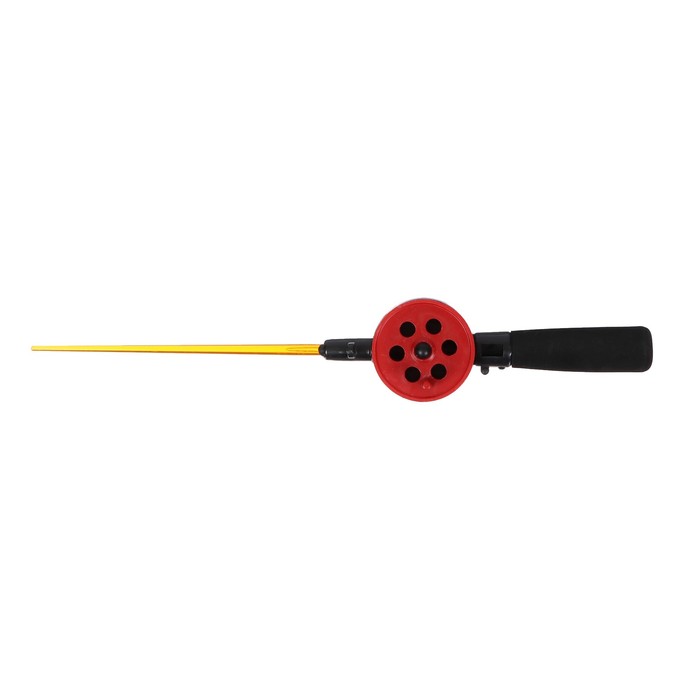 фото Удочка зимняя, ручка неопрен, диаметр катушки 5.5 см, катушка красная, hfb-8