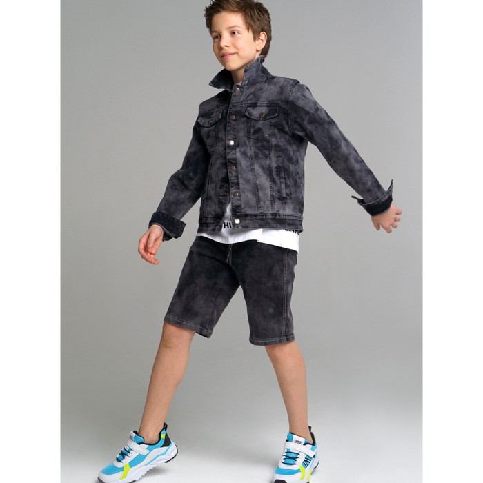 фото Куртка джинсовая «тай дай» для мальчика, рост 176 см playtoday