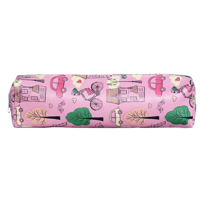 фото Пенал школьный на молнии париж, цвет розовый calligrata