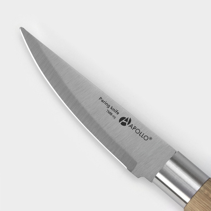 фото Нож кухонный для овощей apollo timber, лезвие 8 см
