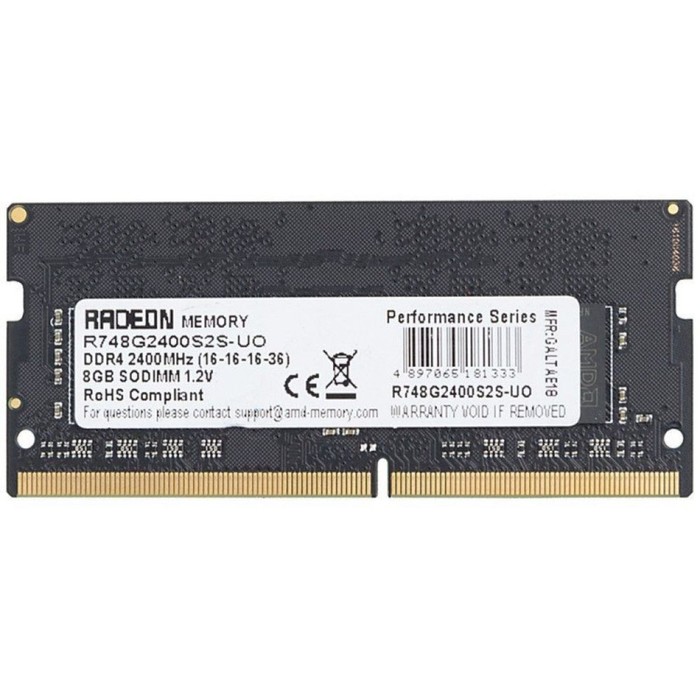 Модуль памяти DDR4 8Gb 2400MHz R748G2400S2S-U Radeon R7 RTL PC4-19200 CL16 SO-DIMM 260-pin 1.2В
Модуль памяти DDR4 8Gb 2400MHz R748G2400S2S-U Radeon R7 RTL PC4-19200 CL16 SO-DIMM 260-pin 1.2В