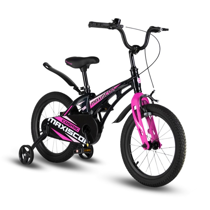 фото Велосипед 16'' maxiscoo cosmic стандарт, цвет черный жемчуг