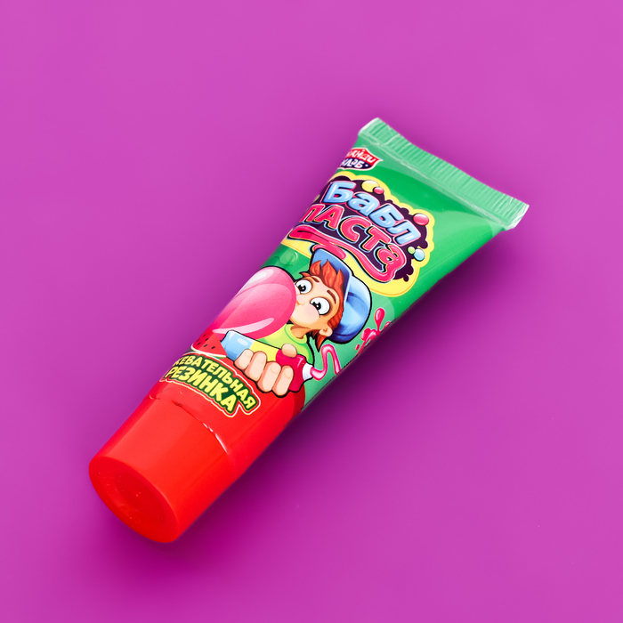 фото Жевательная резинка "bubble паста" со вкусом арбуза, 22 г канди клаб