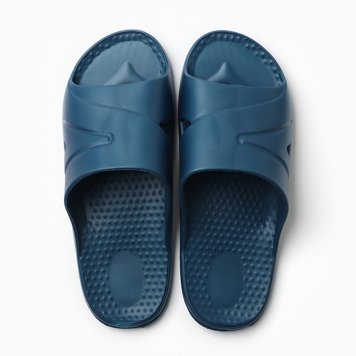 фото Сланцы мужские (слайдеры) "юкон", цвет синий, р-р 43 janette