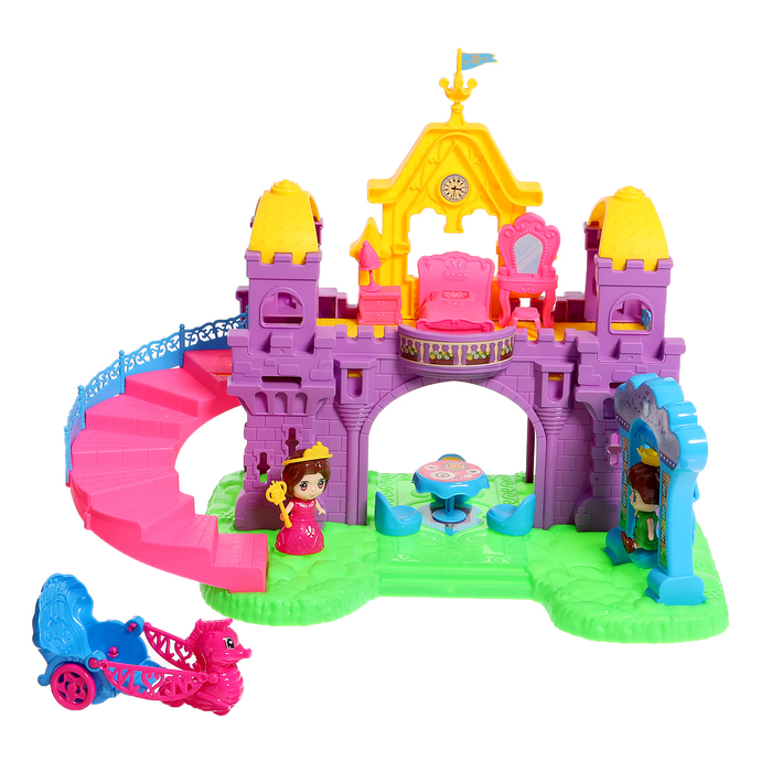 фото Замок для кукол «сказка» с набором мебели и аксессуарами