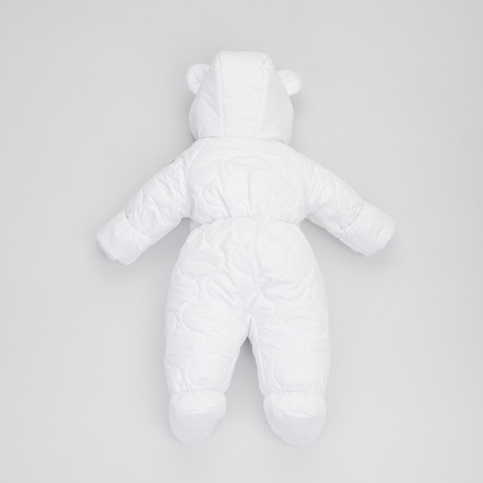 фото Комбинезон демисезонный детский «аванти-1», рост 68-74 см, цвет белый kinderlitto