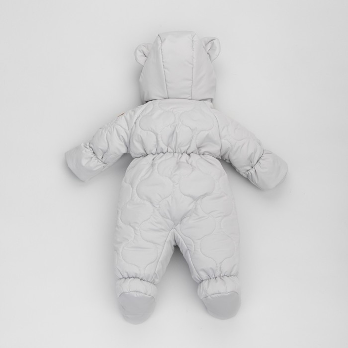 фото Комбинезон демисезонный детский «аванти-1», рост 68-74 см, цвет светло-серый kinderlitto