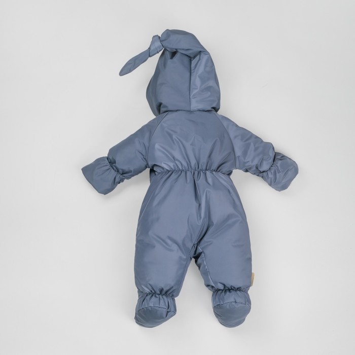 фото Комбинезон демисезонный детский «гномич-1», рост 62-68 см, цвет тёмно-синий kinderlitto