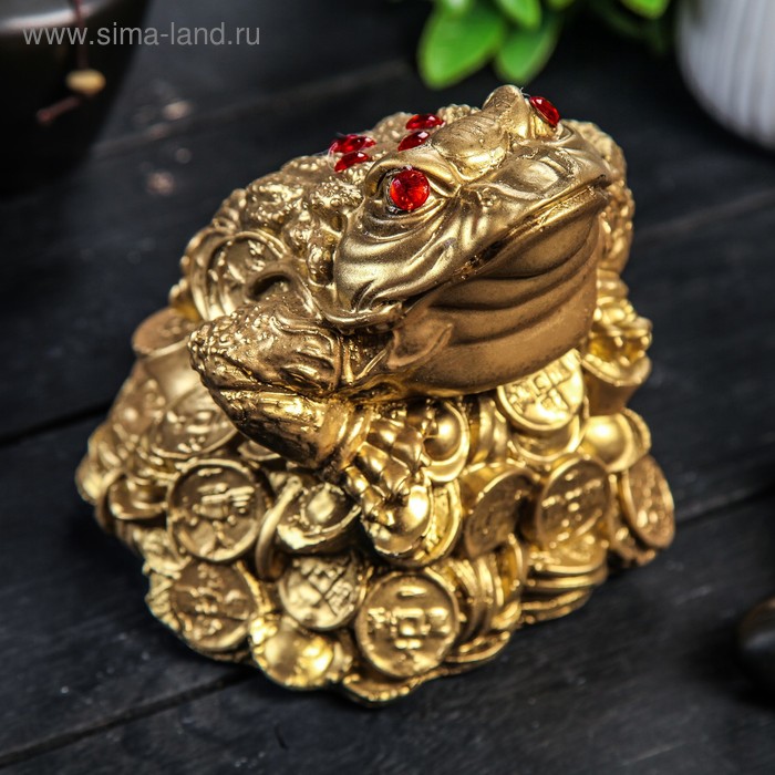 Копилка "Жаба на монетах", глянец, бронзовый цвет, 13 см
Копилка "Жаба на монетах", глянец, бронзовый цвет, 13 см