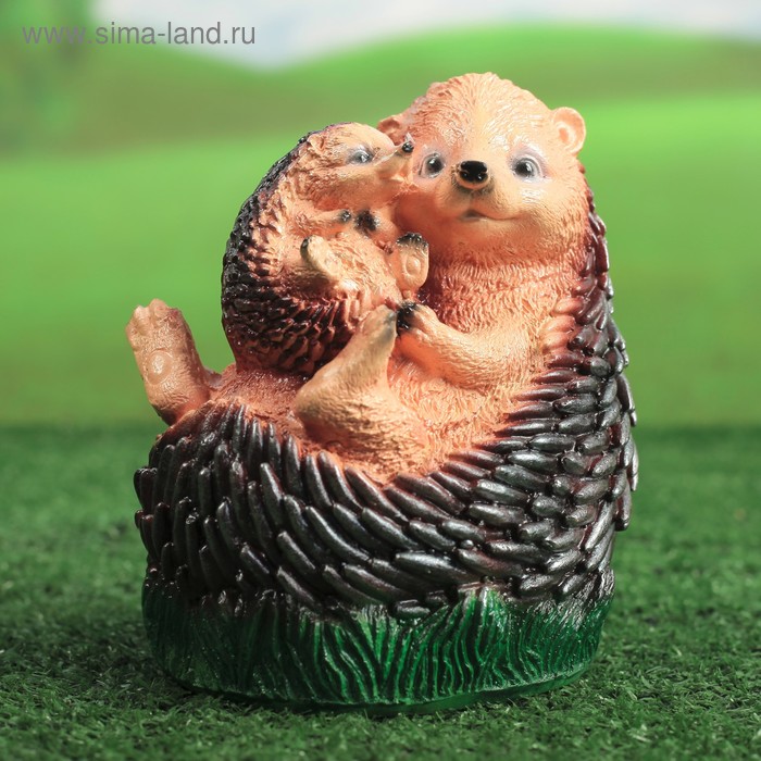 Садовая фигура "Ежиха с ежонком на траве", 15 см х 17 см
Садовая фигура "Ежиха с ежонком на траве", 15 см х 17 см