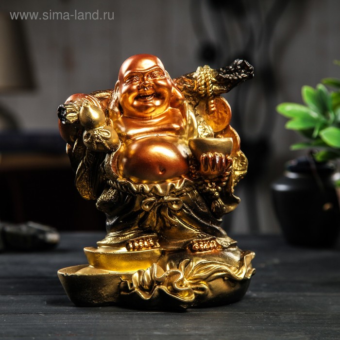 Копилка "Хотэй на мешке", покрытие лак, гипс, 20 см
Копилка "Хотэй на мешке", покрытие лак, гипс, 20 см