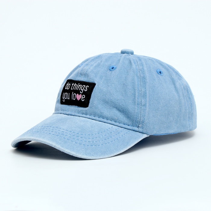 фото Кепка детская "do things you love"джинса, р-р 52-54 5-7 лет overhat kids