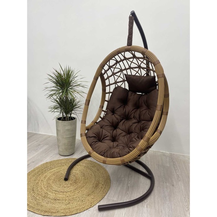 Подвесное кресло SAVIRA коричневая подушка, Чаша: 120 х 90 х 65 см, Стойка: 186 х 108 см
Подвесное кресло SAVIRA коричневая подушка, Чаша: 120 х 90 х 65 см, Стойка: 186 х 108 см