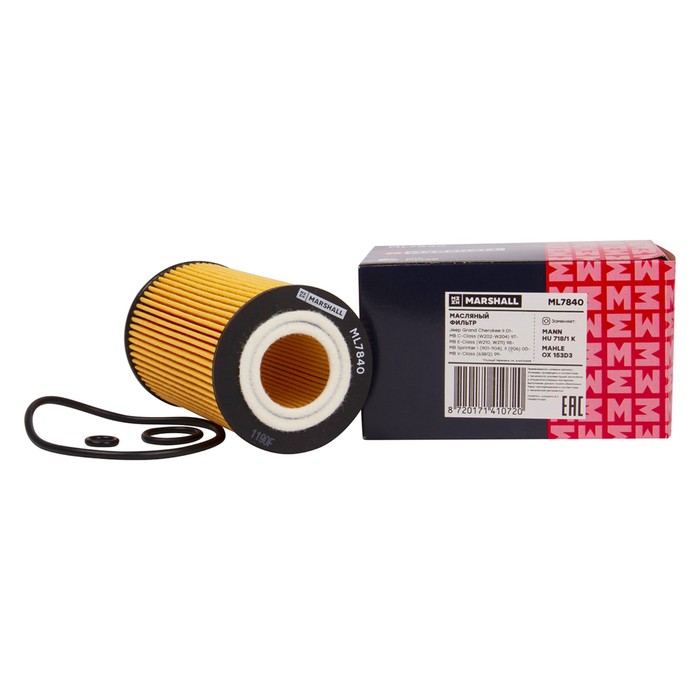 Фильтр масляный Marshall MB C-Class (W202-W204) 97- / E-Class (W210, W211) 98- / Sprinter I, II 00- / V-Class 99-, ML7840
Фильтр масляный Marshall MB C-Class (W202-W204) 97- / E-Class (W210, W211) 98- / Sprinter I, II 00- / V-Class 99-, ML7840