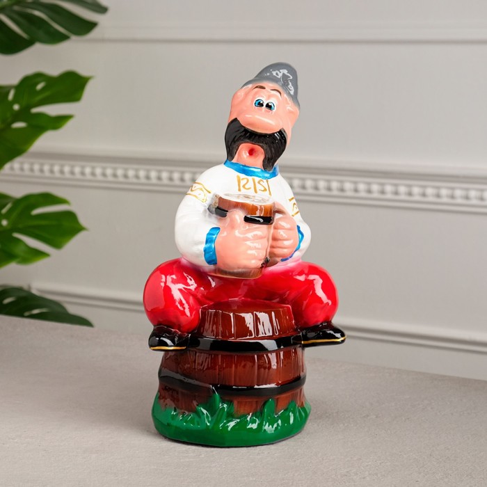 Копилка "Мужик на бочке", глянец, разноцветная, 31 см
Копилка "Мужик на бочке", глянец, разноцветная, 31 см