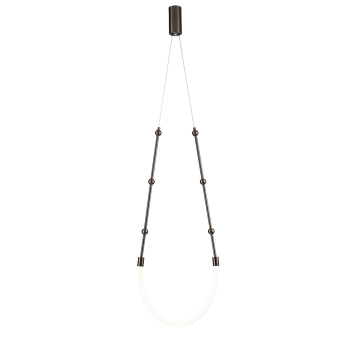 фото Светильник подвесной indigo, 14010/1p chrome. 1х13вт, led, 990лм, 3000-6500к, пульт радио 2.4g, 398х60х мм, цвет белый