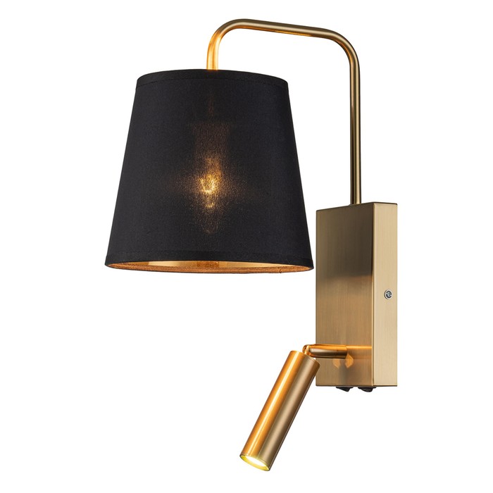 Светильник настенный Escada, 589/1A Brass. 1х40+1Вт, E14, 230х130х320 мм, цвет черный/бронза
Светильник настенный Escada, 589/1A Brass. 1х40+1Вт, E14, 230х130х320 мм, цвет черный/бронза