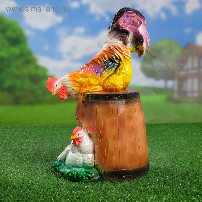 Садовая фигура "Петух на бочке" 18х23х34см МИКС
Садовая фигура "Петух на бочке" 18х23х34см МИКС