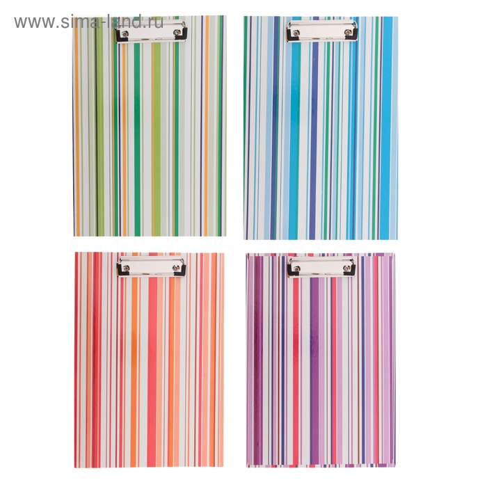 Планшет с зажимом Calligrata "Полоски" А4, картон, МИКС
Планшет с зажимом Calligrata "Полоски" А4, картон, МИКС