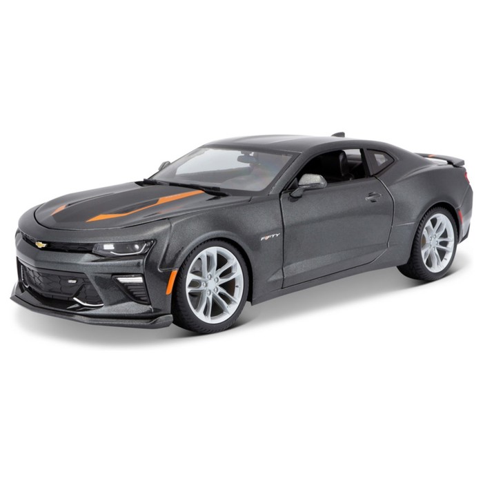 Машинка Maisto Die-Cast 2017 Chevrolet Camaro 50th Anniversary, 1:18, цвет тёмно-серый
Машинка Maisto Die-Cast 2017 Chevrolet Camaro 50th Anniversary, 1:18, цвет тёмно-серый