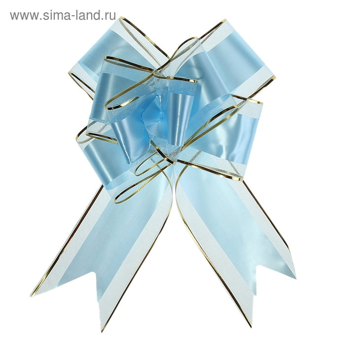 Бант-бабочка №7 "Золотая полоса", цвет голубой
Бант-бабочка №7 "Золотая полоса", цвет голубой