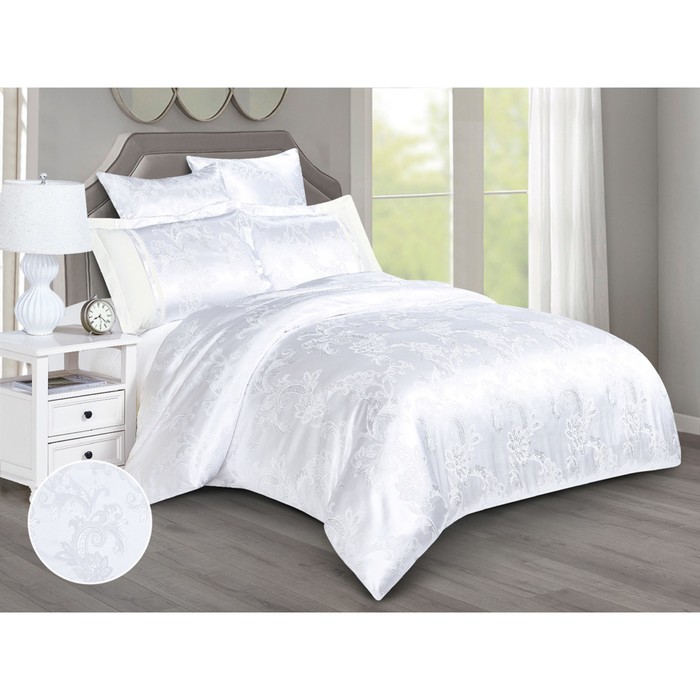 Постельное бельё 2 сп Satin Jacquard, размер 220x240 см, 180x215 см, 50x70 см - 2 шт, 70x70 см - 2 шт
Постельное бельё 2 сп Satin Jacquard, размер 220x240 см, 180x215 см, 50x70 см - 2 шт, 70x70 см - 2 шт
