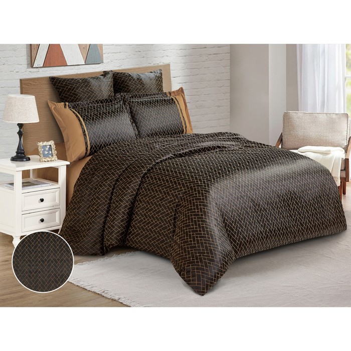 Постельное бельё 2 сп Satin Jacquard, размер 220x240 см, 180x215 см, 50x70 см - 2 шт, 70x70 см - 2 шт
Постельное бельё 2 сп Satin Jacquard, размер 220x240 см, 180x215 см, 50x70 см - 2 шт, 70x70 см - 2 шт
